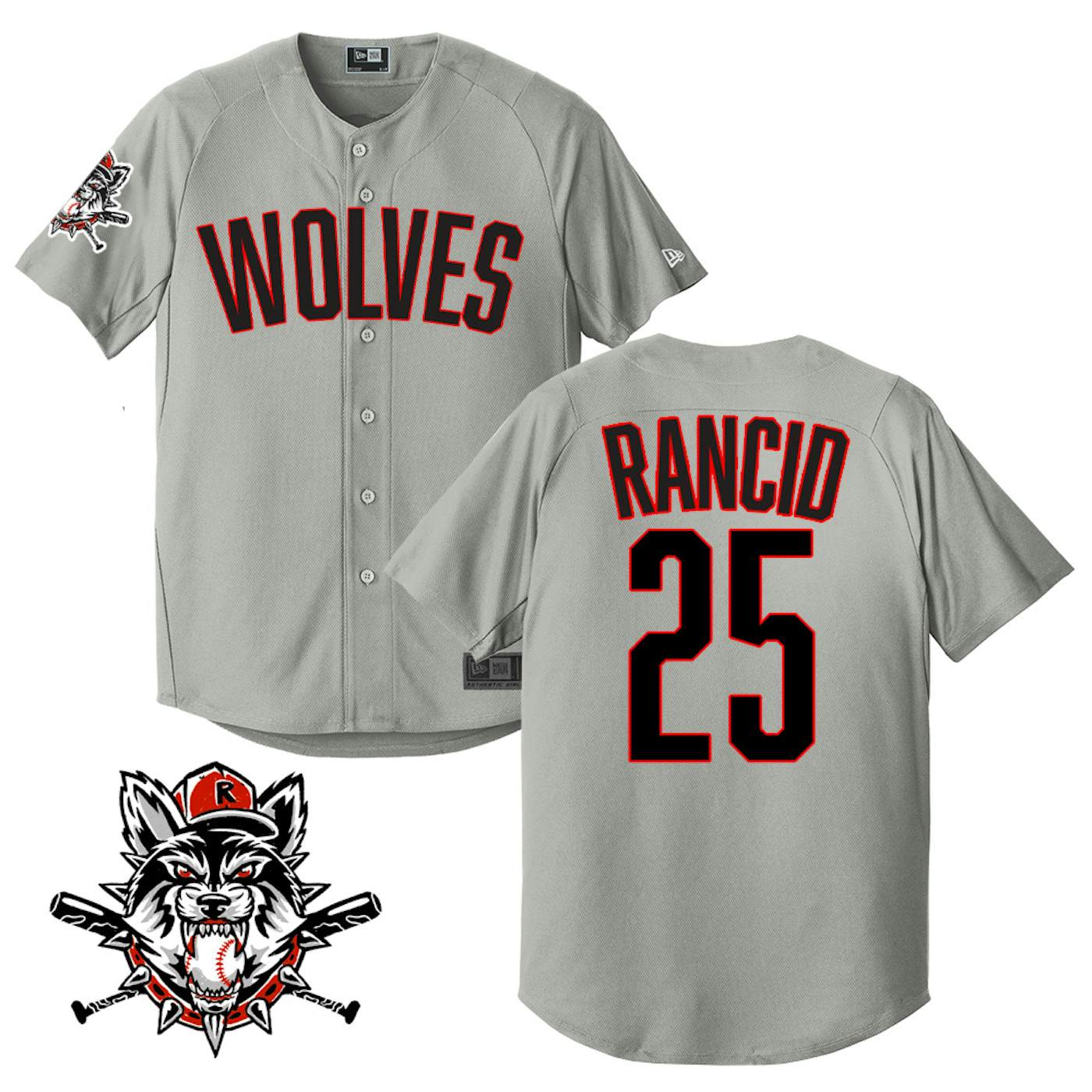 Rancid Wolves Limited-Edition Baseball Jersey (Grey)