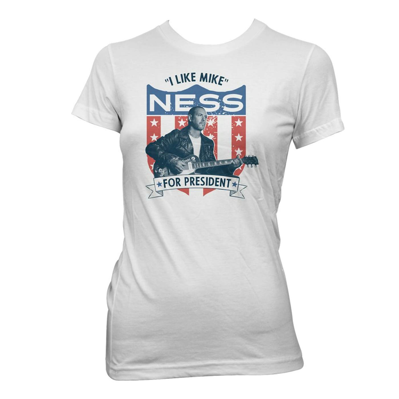Mike Ness Presidential Women's T-Shirt (White)