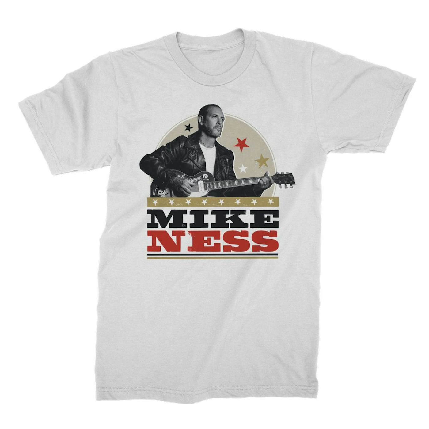 Mike Ness Woodprint T-Shirt (White)