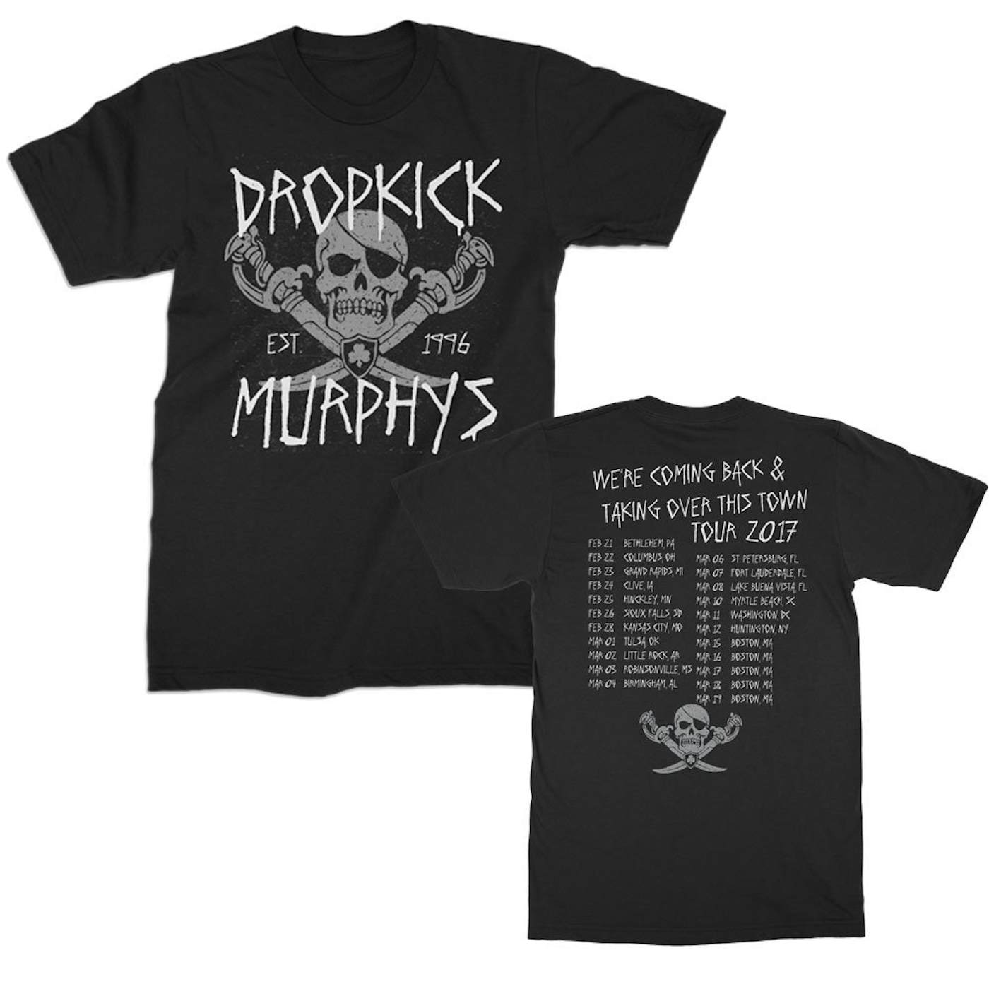 Dropkick Murphys Jolly Roger T-Shirt