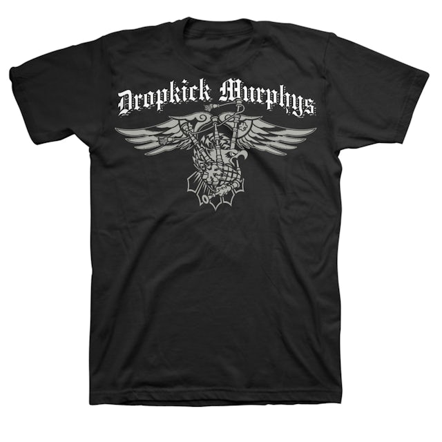 Dropkick Murphys Bagpipe Eagle TShirt (Black)
