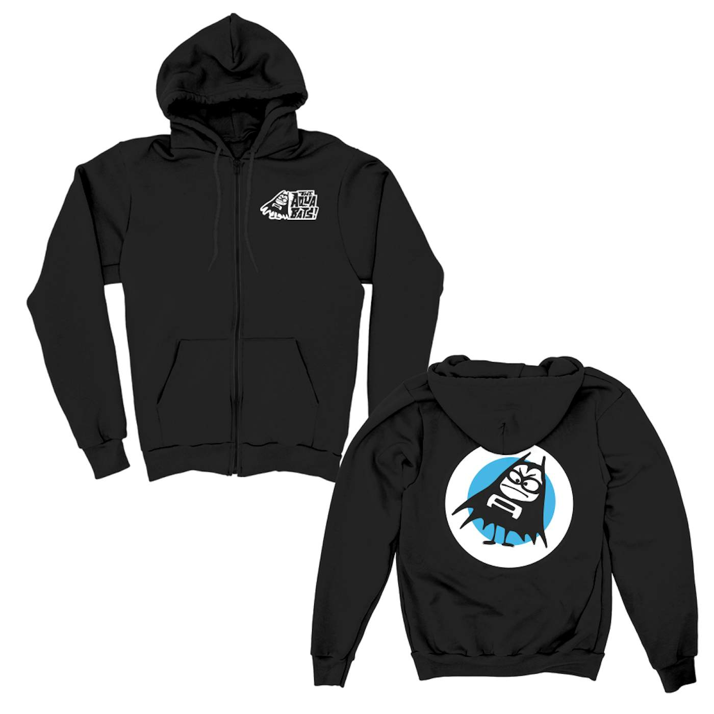 The Aquabats! Stacked Logo Zip Up Hoodie (Black)