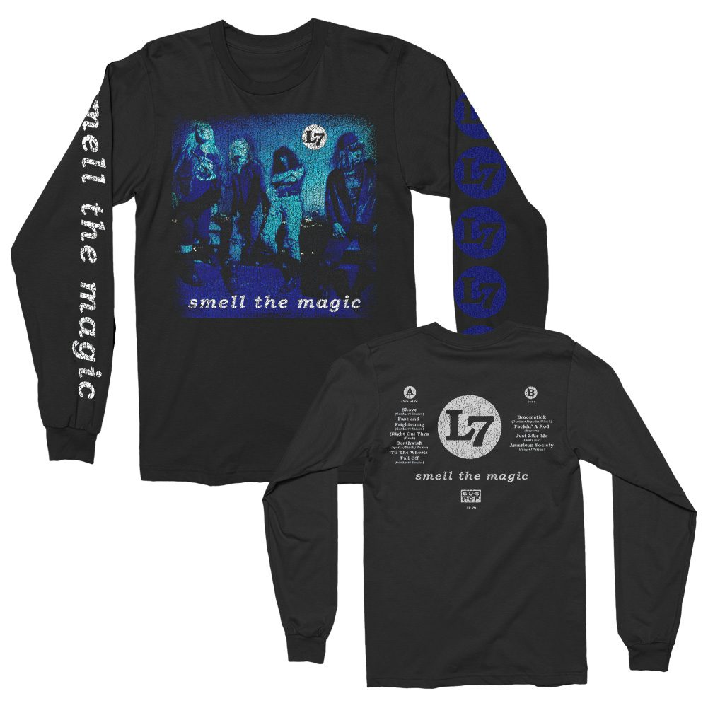 L7 Smell the Magic Vintage Album Long Sleeve (Black)