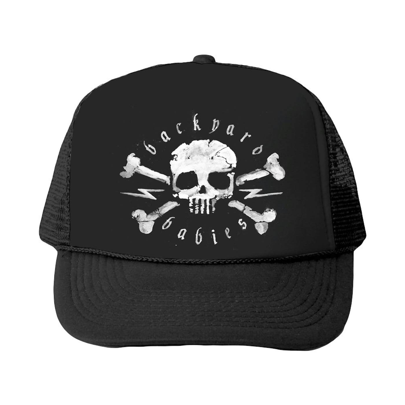 Backyard Babies Skull Trucker Hat (Black)