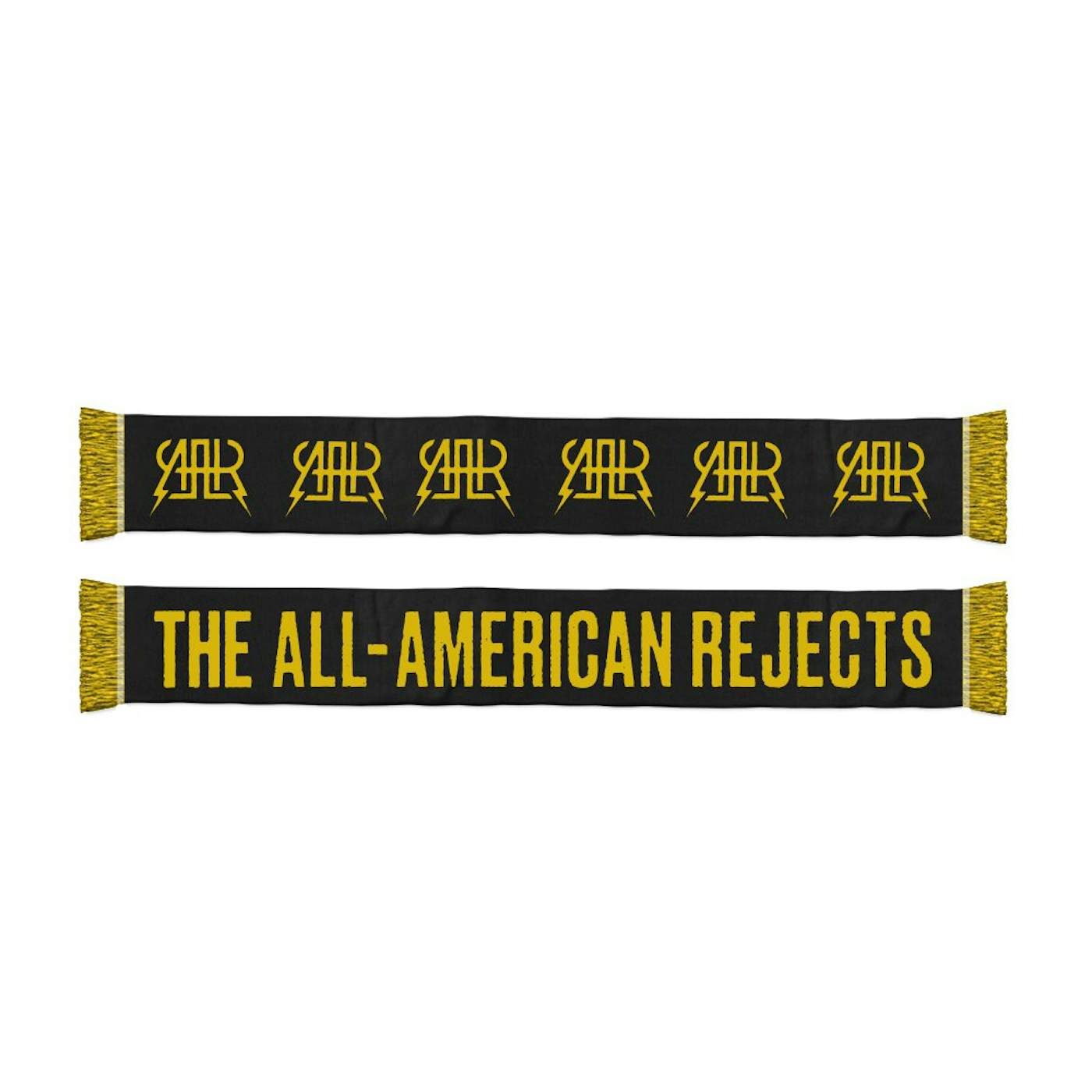 The All-American Rejects Logo Scarf (Black/Yellow)