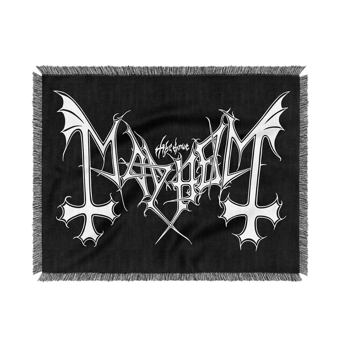 Mayhem Logo Woven Throw Blanket