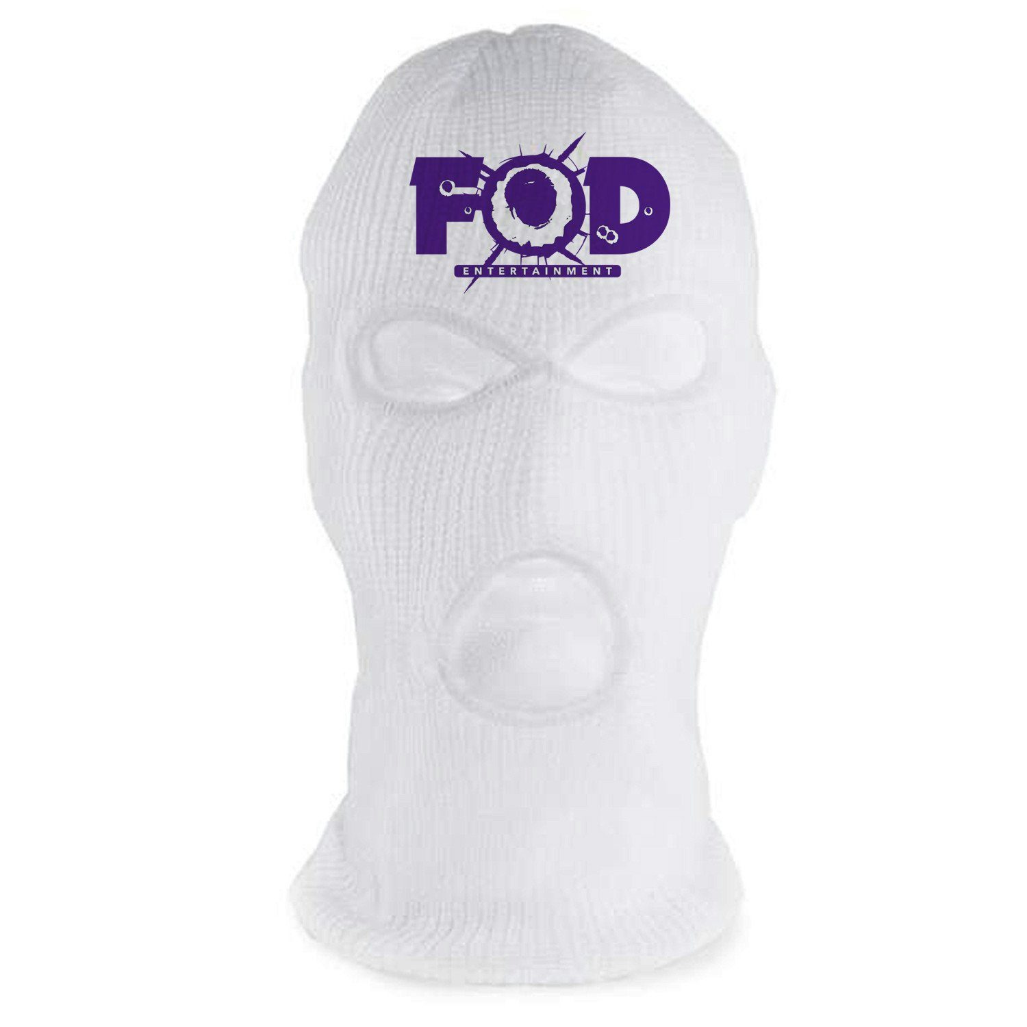 Philthy Rich FOD White / Purple Ski Mask