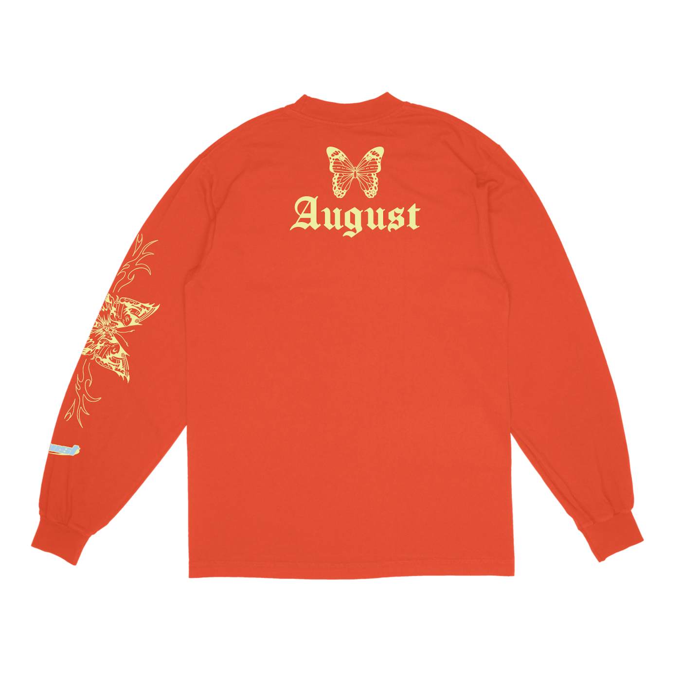 August Alsina Butterfly LS T-Shirt (Orange)