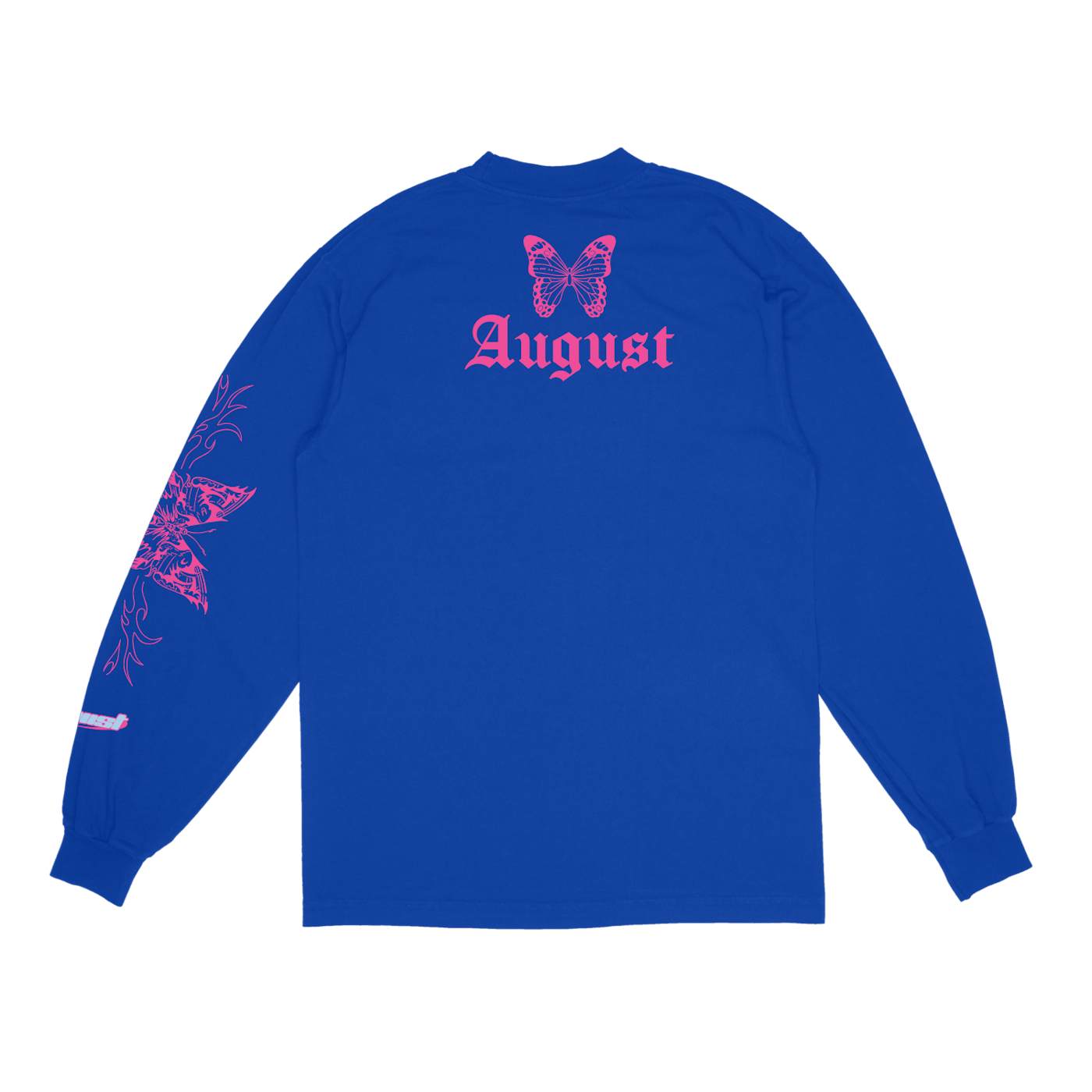 August Alsina Butterfly LS T-Shirt (Blue)