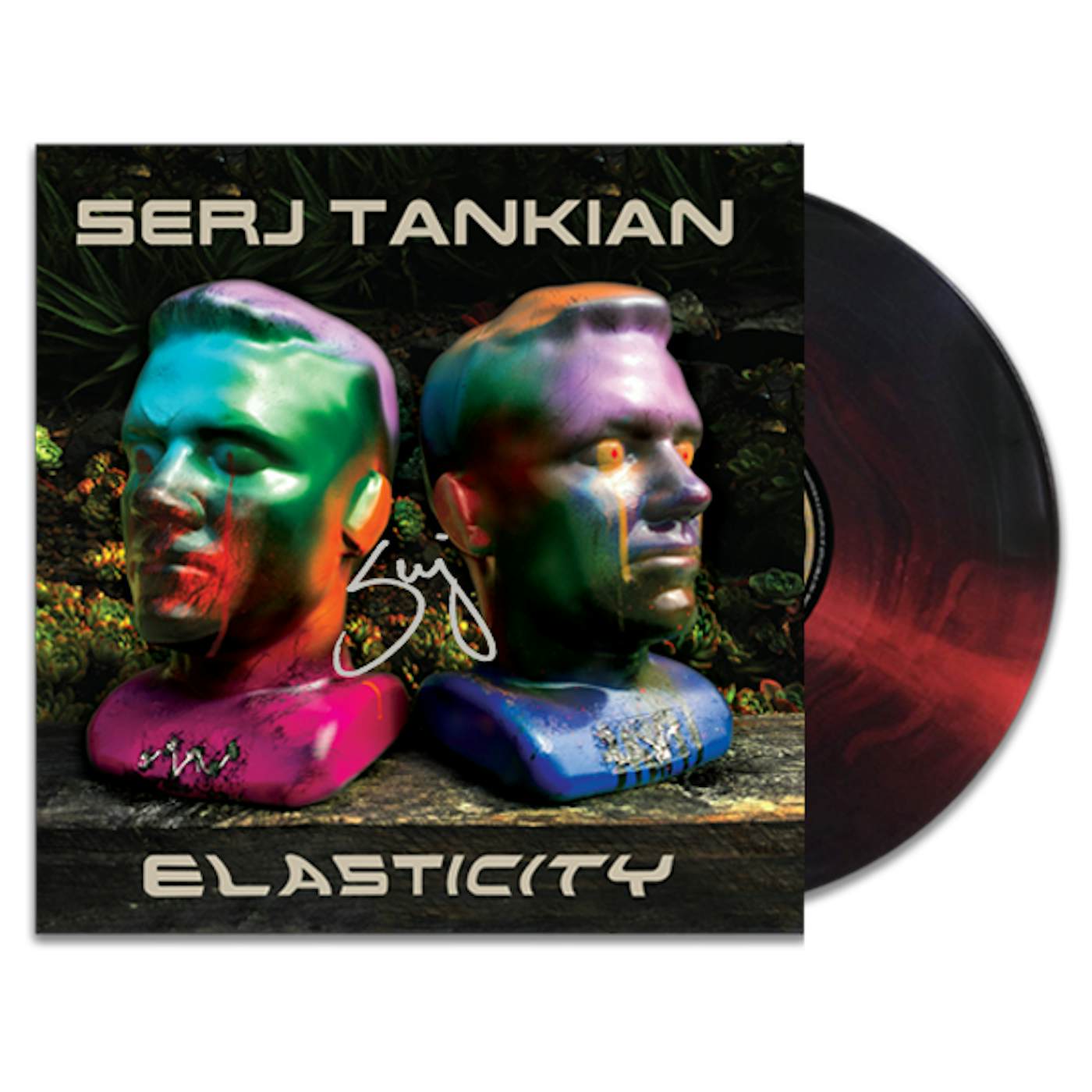 Serj Tankian Elasticity EP - Galaxy Colored Vinyl - Autographed Limited Edition