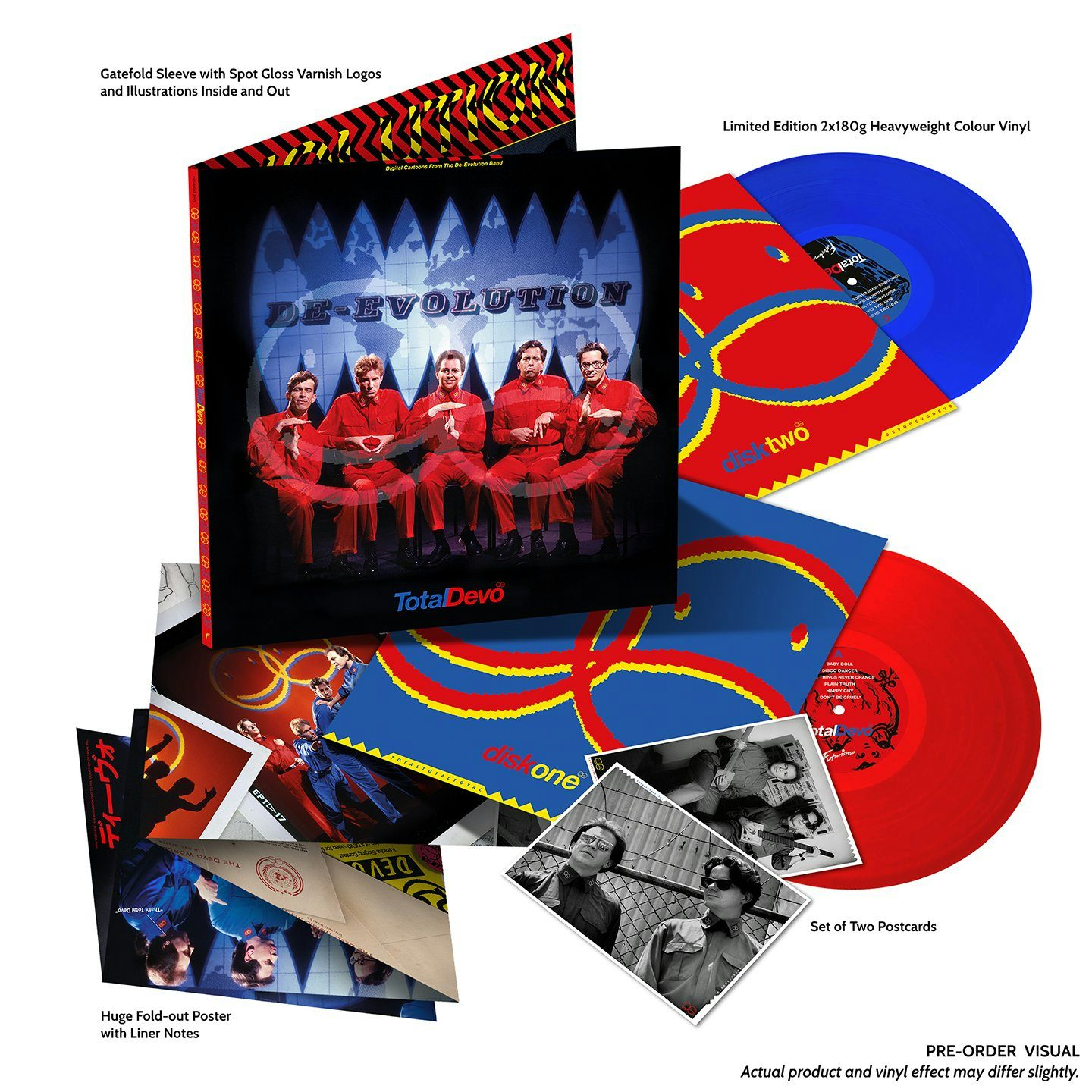 Devo / Total Devo - Red & Blue 2LP Vinyl