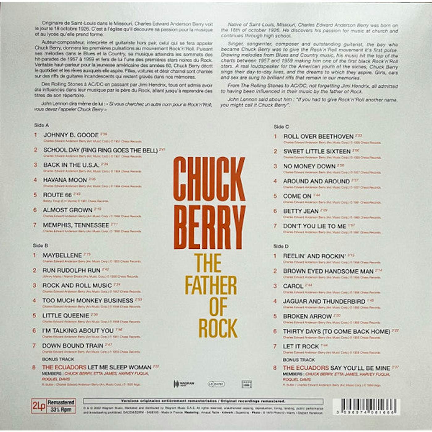 Chuck Berry / The Father Of Rock - LP (Vinyl)