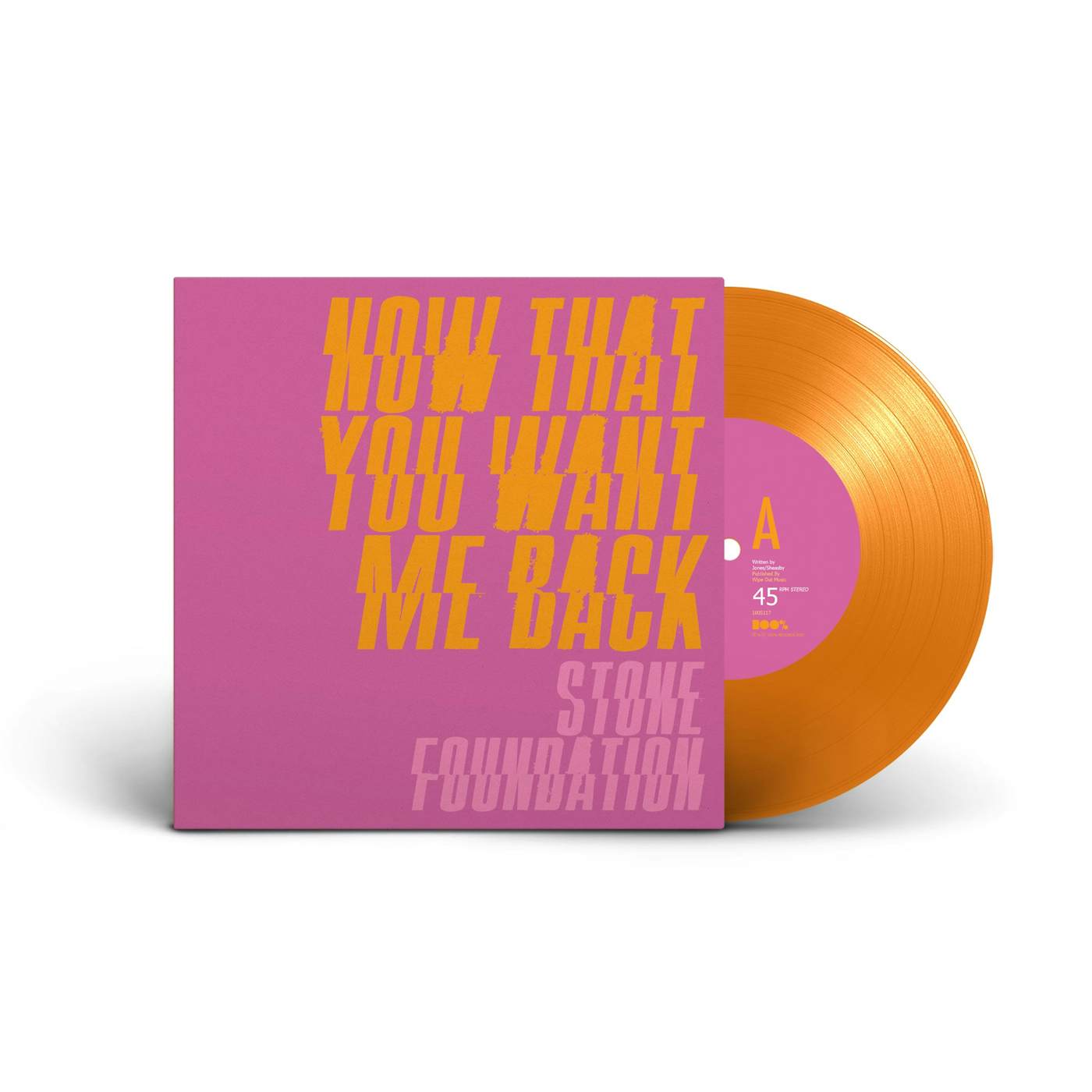 Stone Foundation Now That You Want Me Back [feat. Melba Moore] (7" Orange Vinyl)