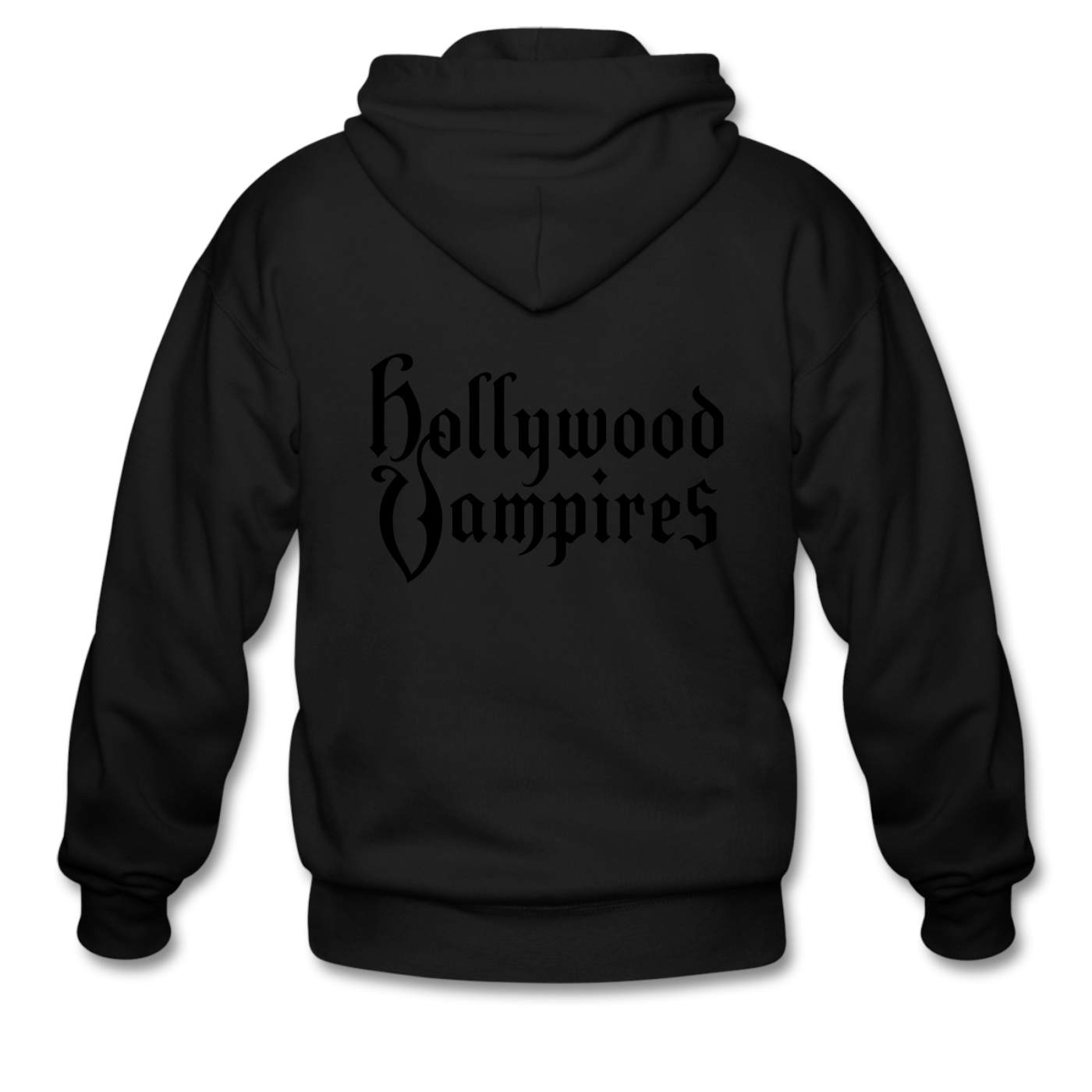 Hollywood Vampires Black on Black (zip hoodie)