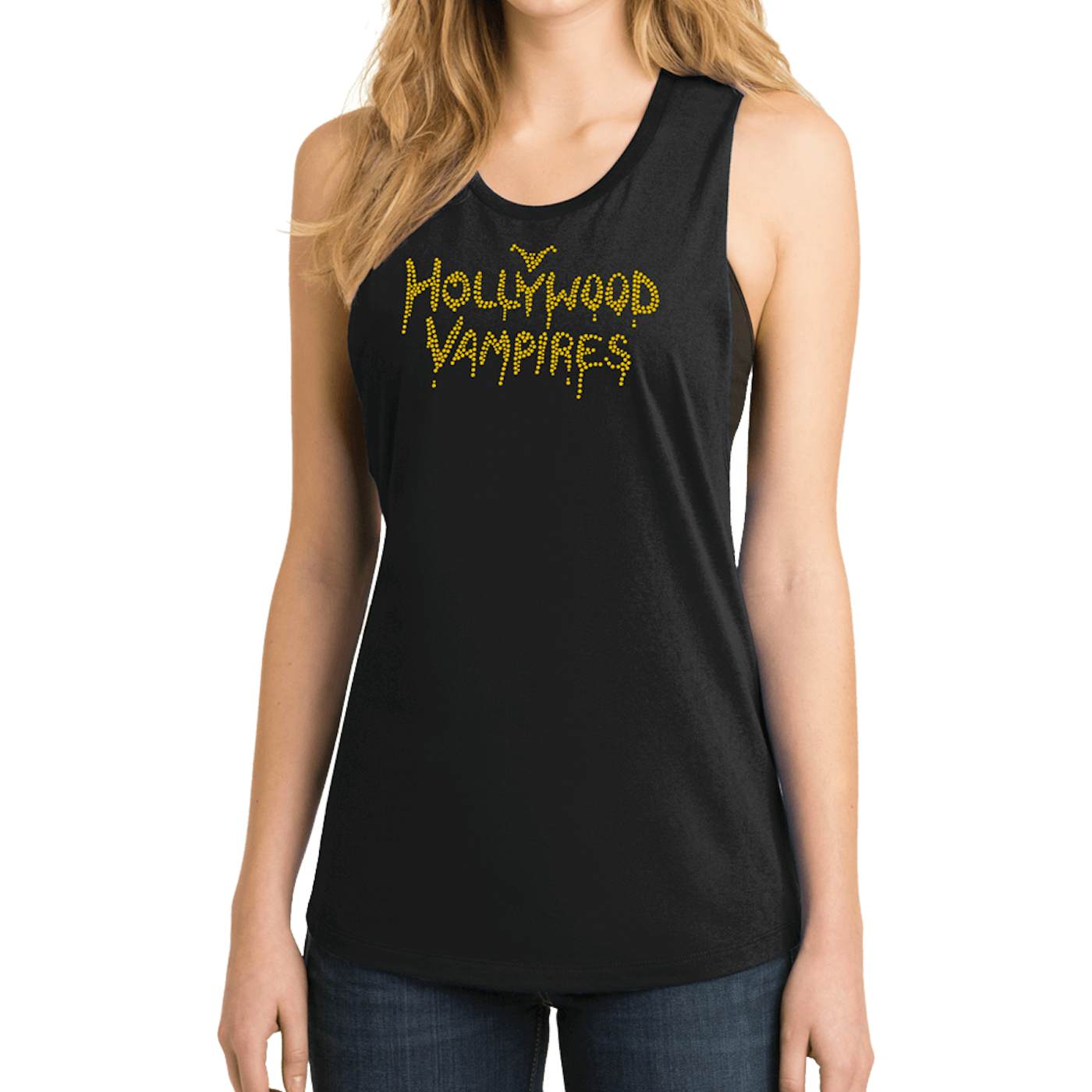 Hollywood Vampires Logo Bling Festival Tank