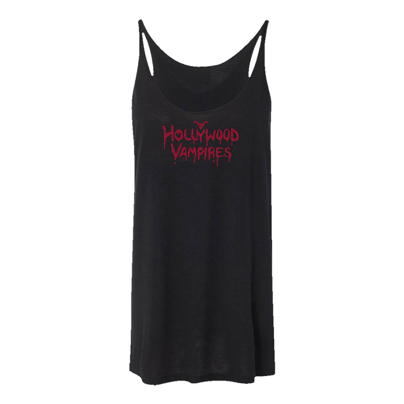 Hollywood Vampires Logo Bling Slouchy Tank