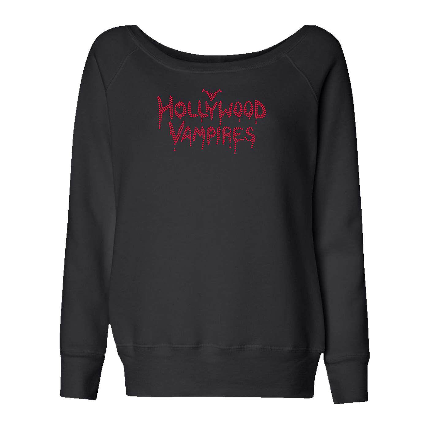 Hollywood Vampires Logo Bling Slouchy Fleece