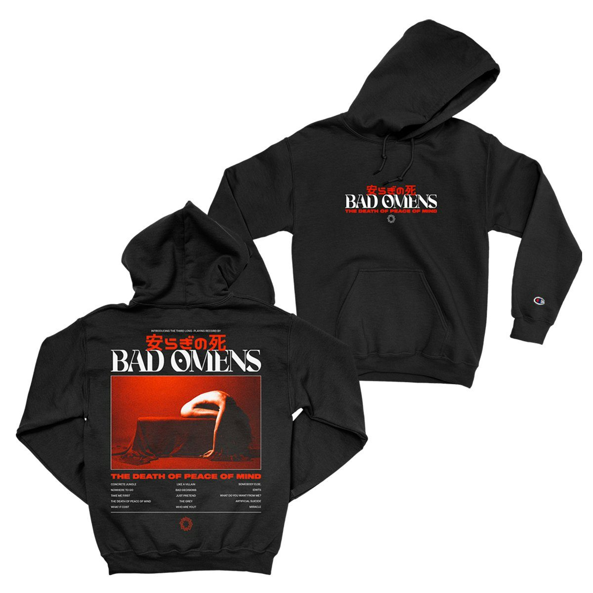 Bad Omens Tracklist Champion Hoodie