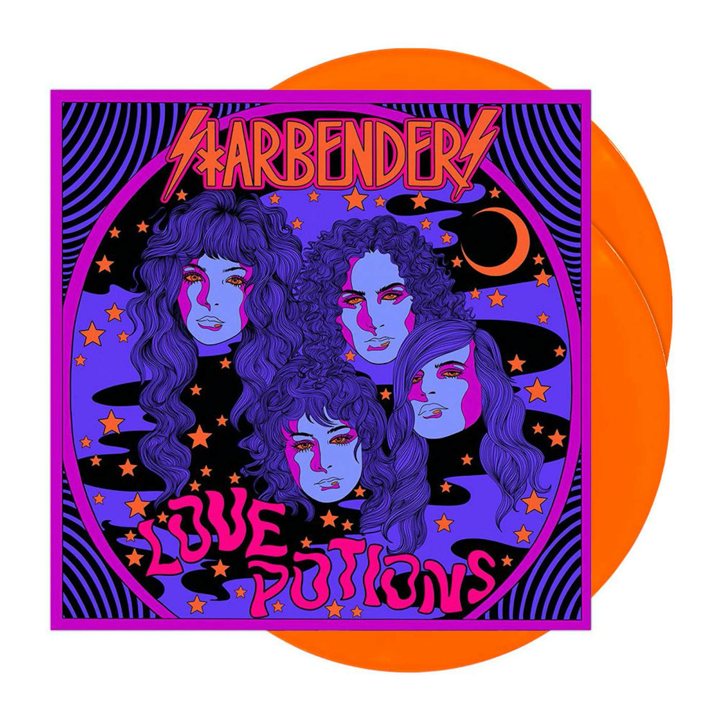 Starbenders - 'Love Potions' 2xLP 12” Transparent Orange Crush Vinyl