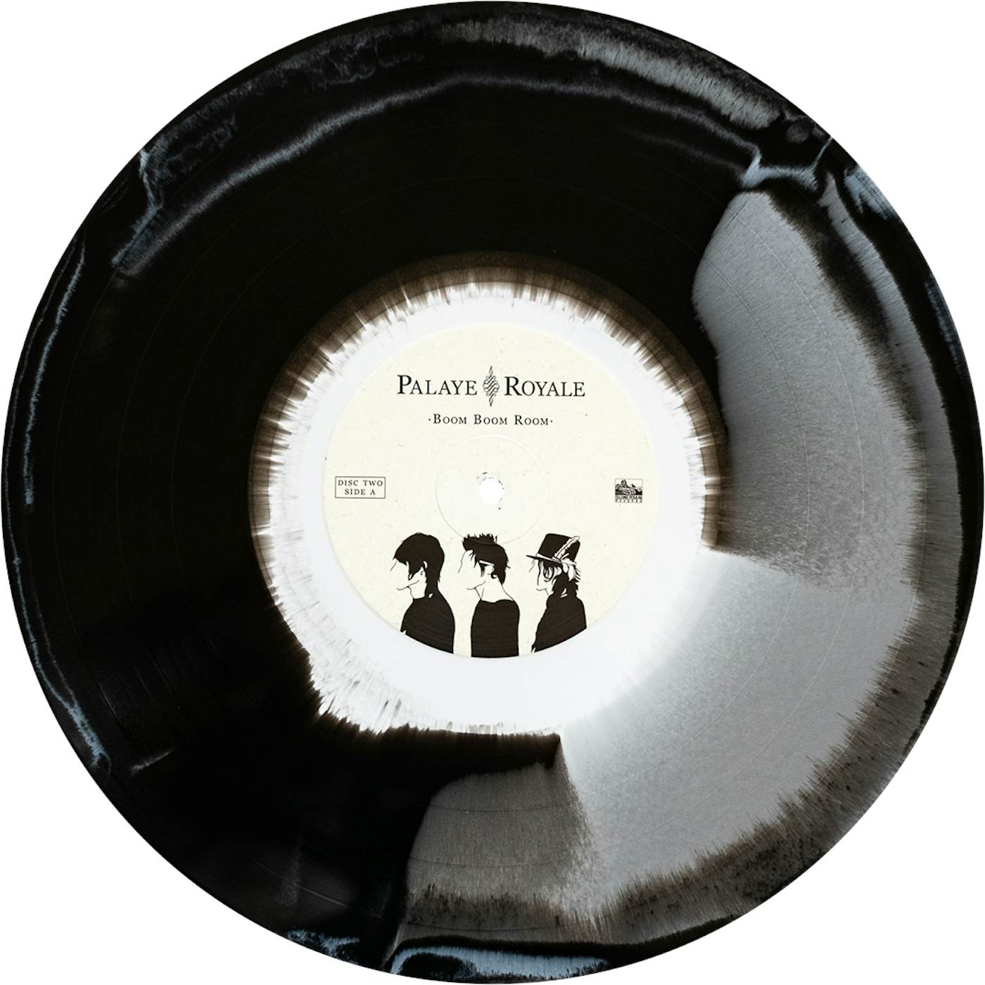 Palaye Royale - 'Boom Boom Room (Side A)' Vinyl (2xLP White + Black + Silver Tri-Color Side A/B)