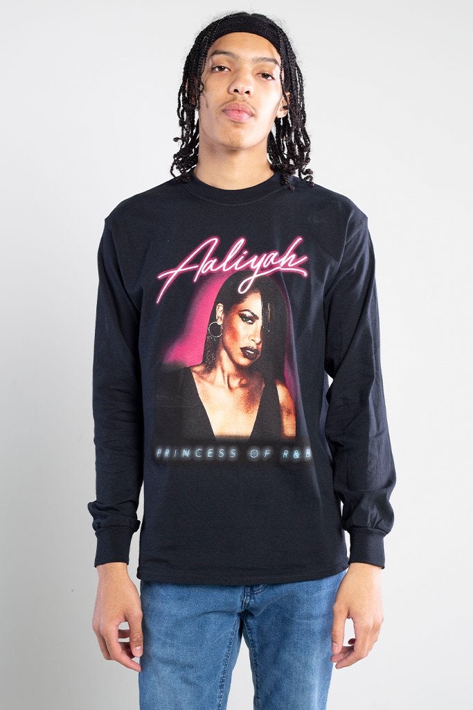 Aaliyah Princess Of R&B Long Sleeve T-Shirt