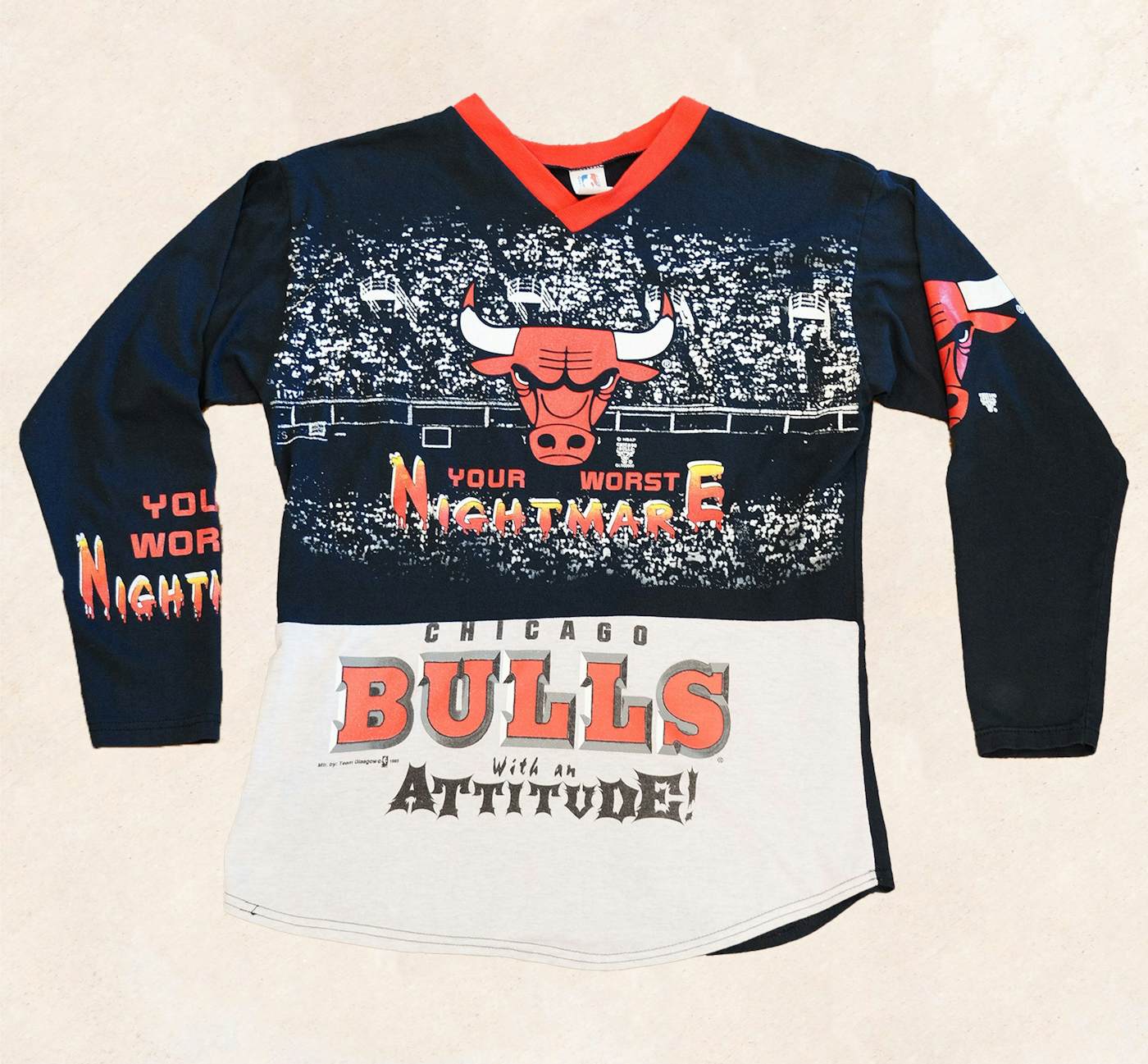 Official Chicago Bulls Long-Sleeved Shirts, Long Sleeve T-Shirts
