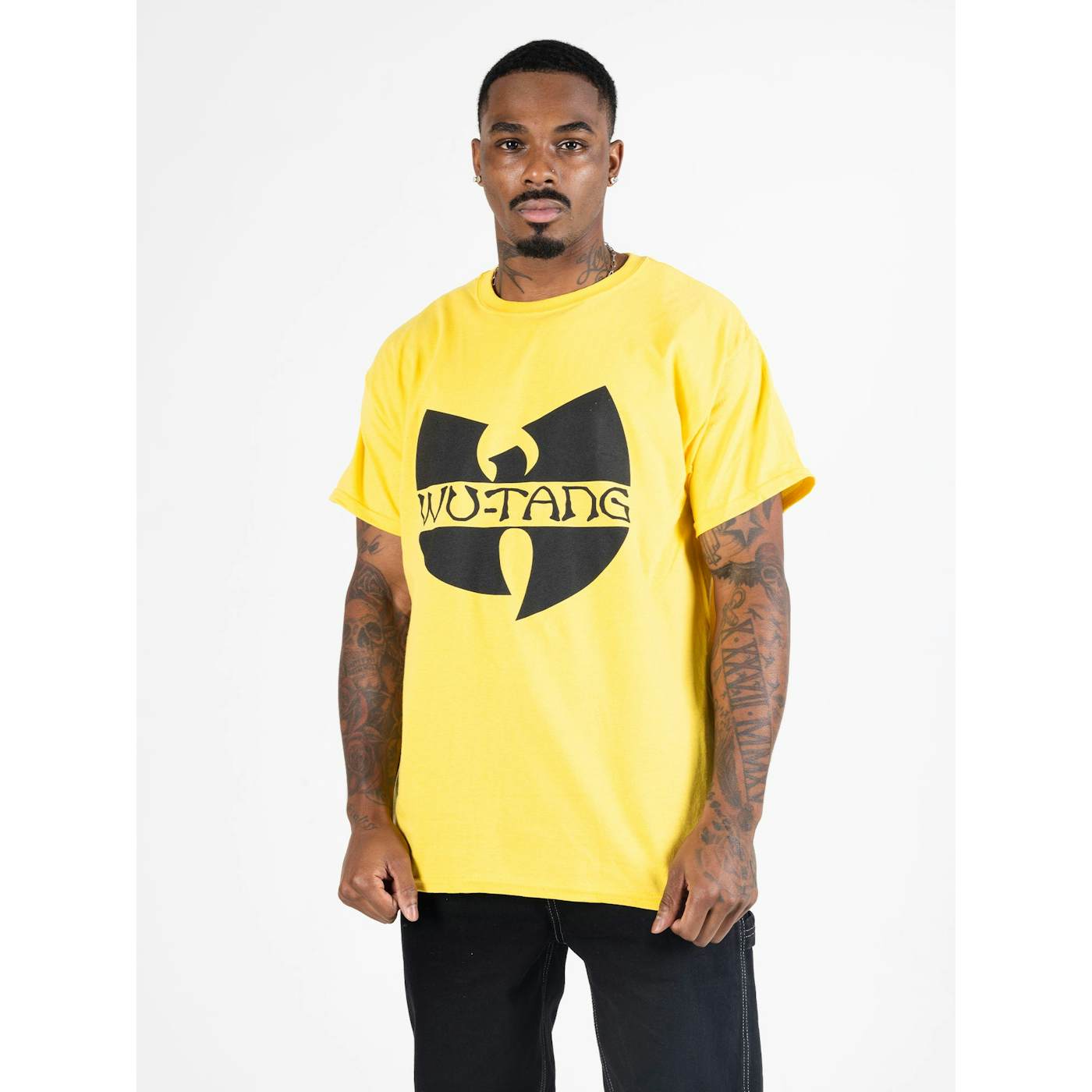 Wu-Tang Clan Logo Yellow Pigment Dye T-Shirt