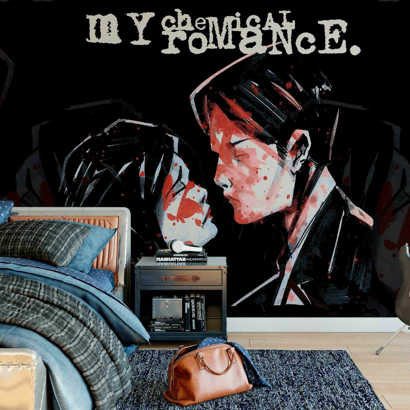Rock Roll My Chemical Romance Mural - Three Cheers For Sweet Revenge