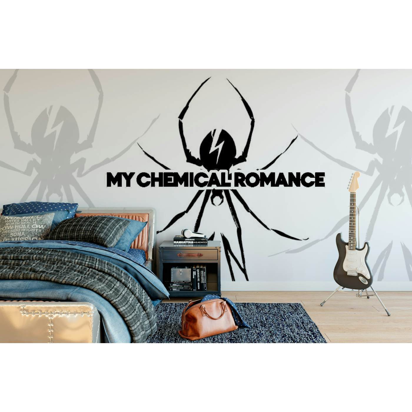 Rock Roll My Chemical Romance Mural - Spider