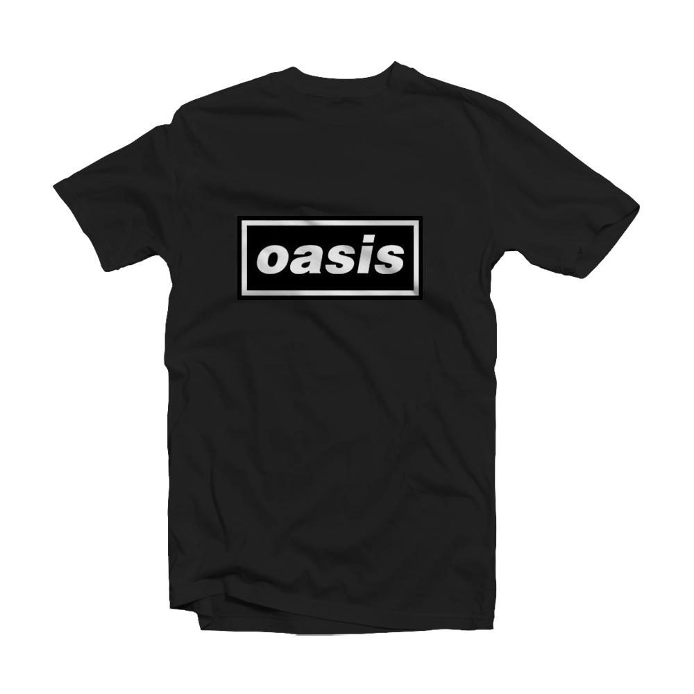 Oasis T Shirt Classic Decca Band Logo Nuovo Ufficiale Uomo 