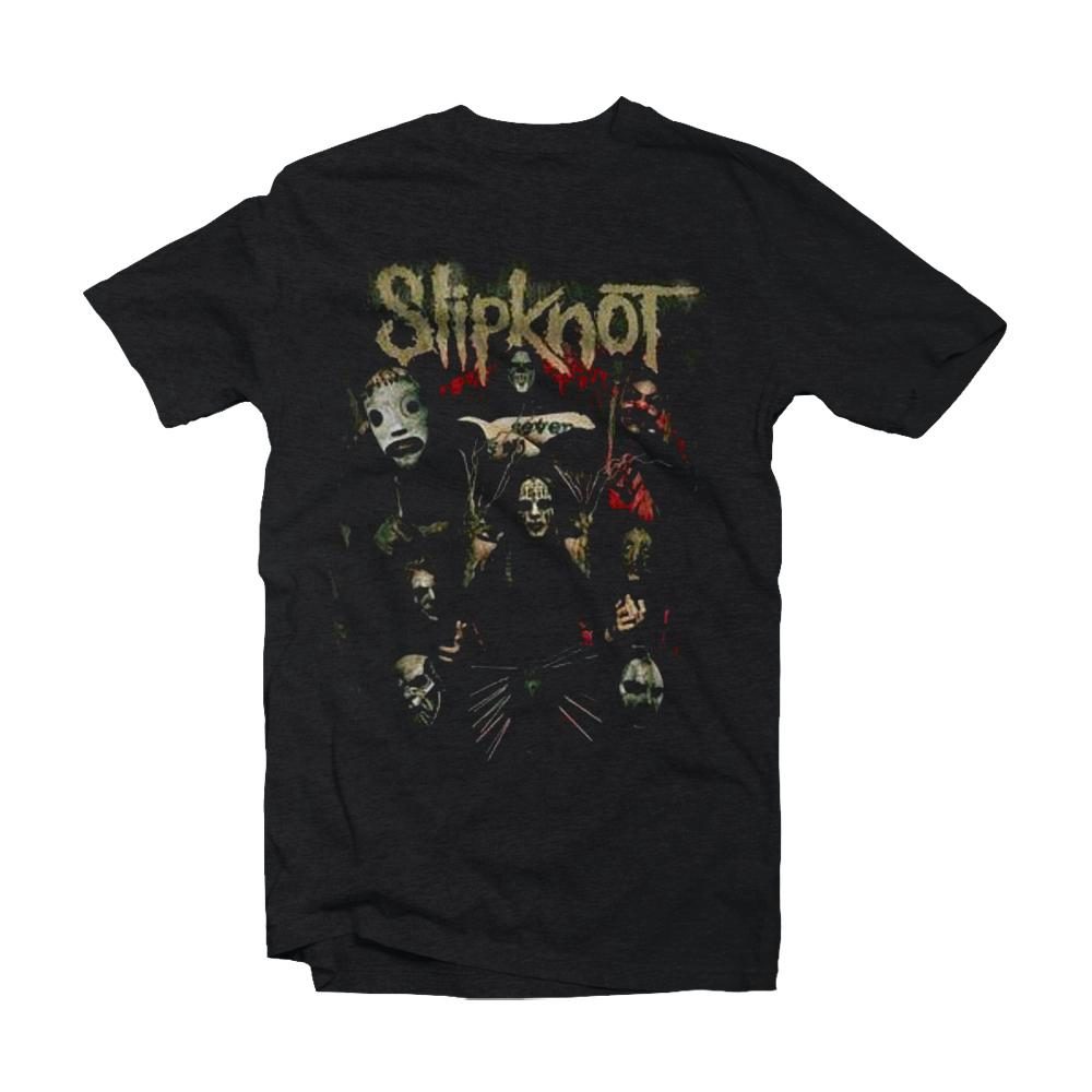 Maglietta Rock Off Slipknot Devil Single - Logo Blur | Uomo, Nero, Manica Corta, Taglia Large - 2
