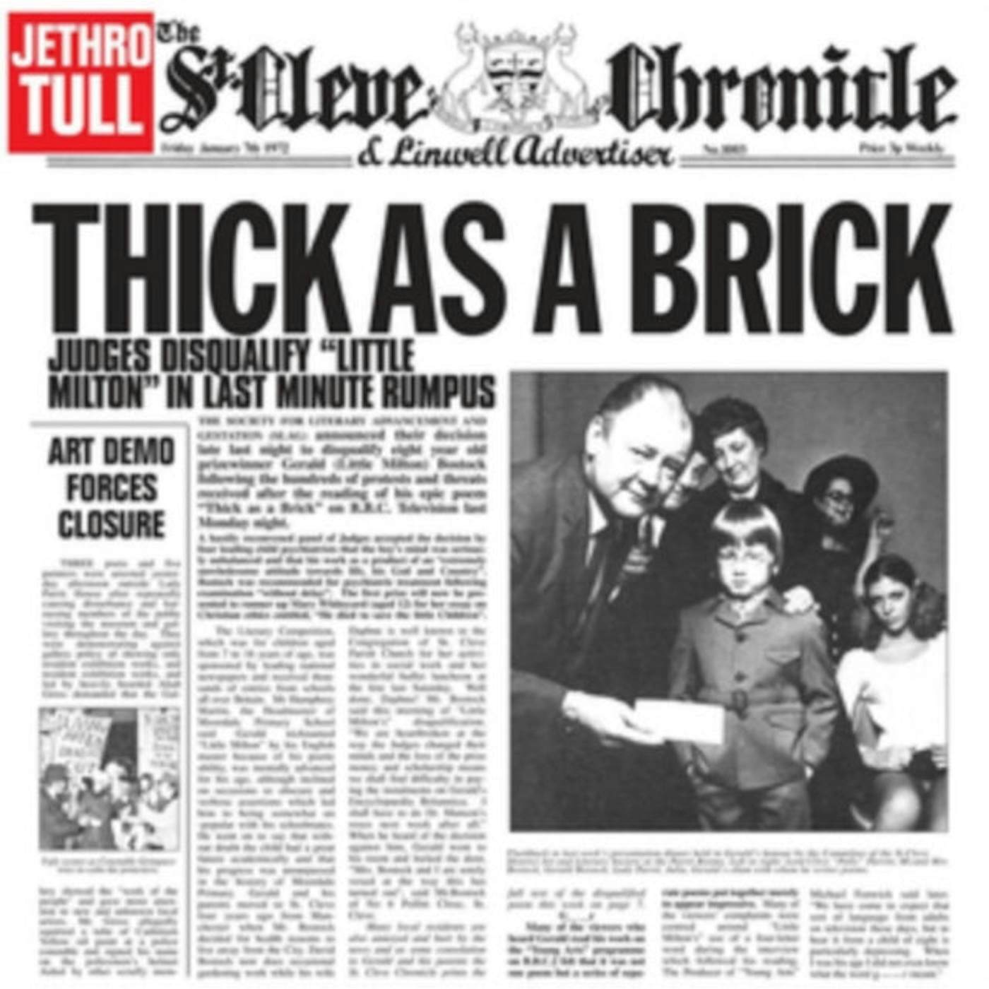 Jethro Tull LP Vinyl Record - Thick As A Brick