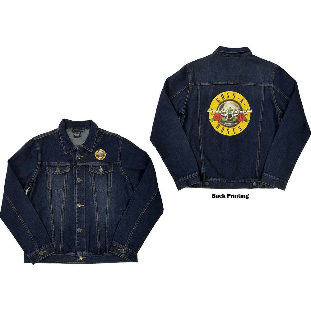 Guns N' Roses Denim Jacket - Classic Logo (With Back Print)