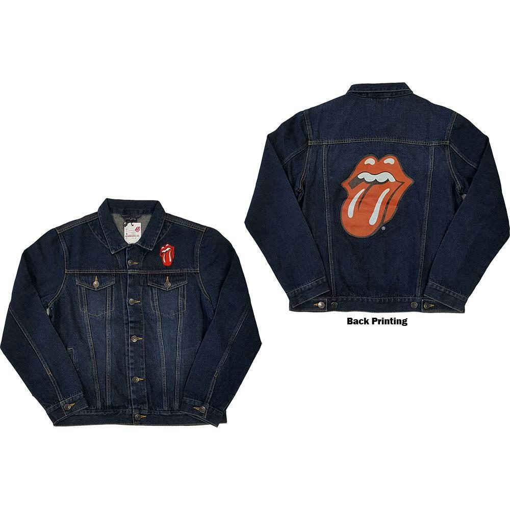 The Rolling Stones Denim Jacket - Classic Tongue (With Back Print