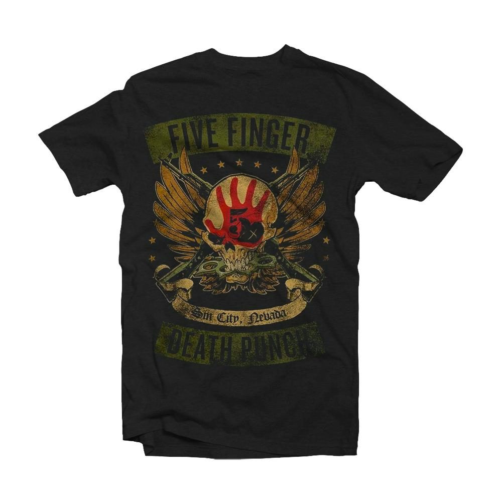 Five Finger Death Punch Locked and Loaded  T-Shirt
