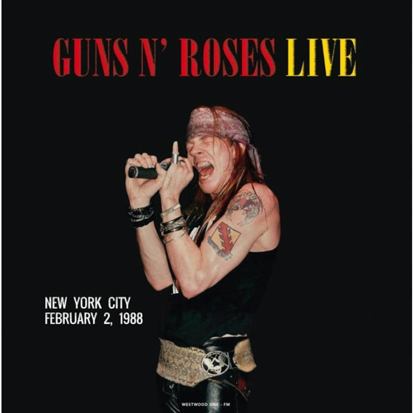 Guns N' Roses LP Vinyl Record - Live In New York City / February 2 19 88 (Red Vinyl)