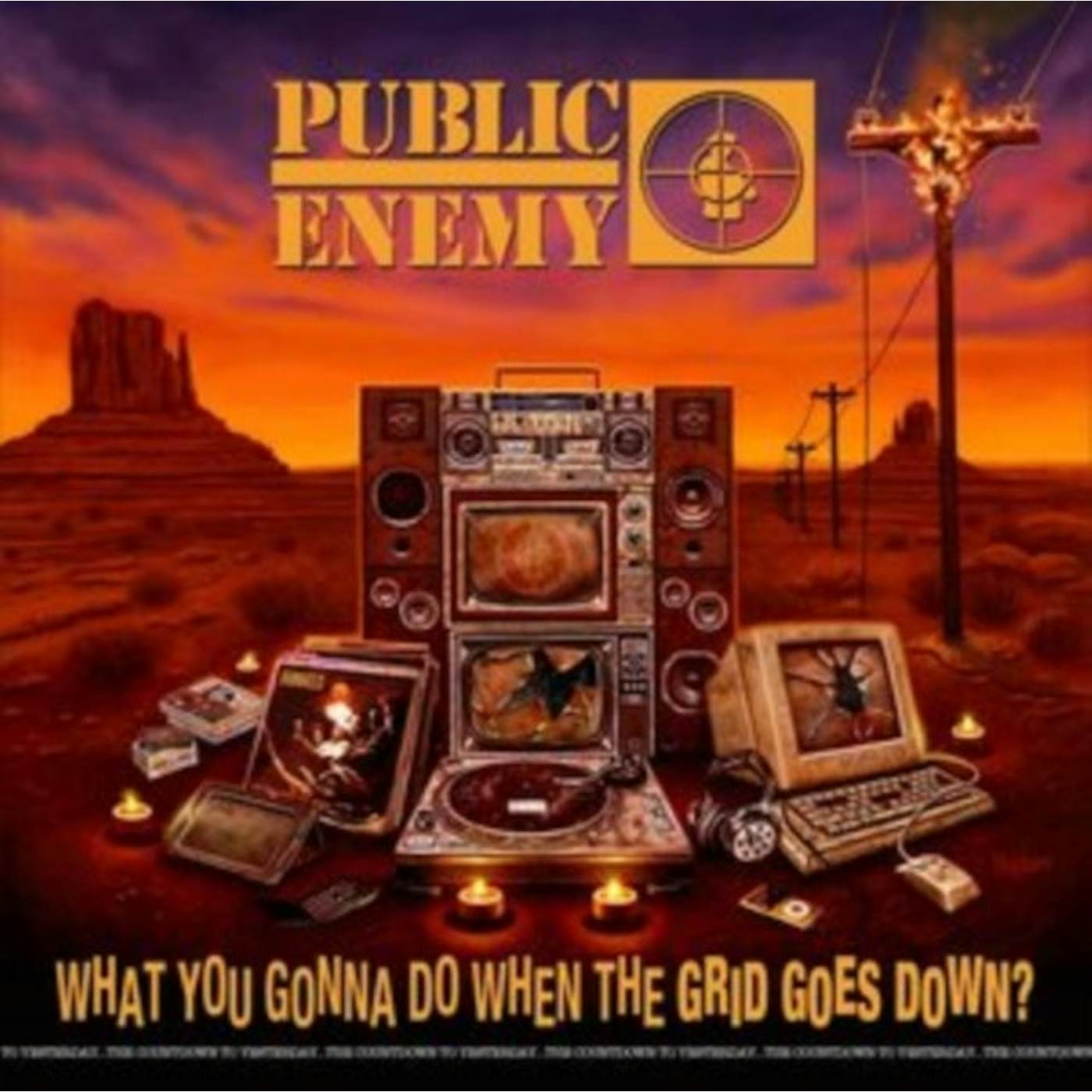 Public Enemy LP Vinyl Record - What You Gonna Do When The Grid Goes Down?