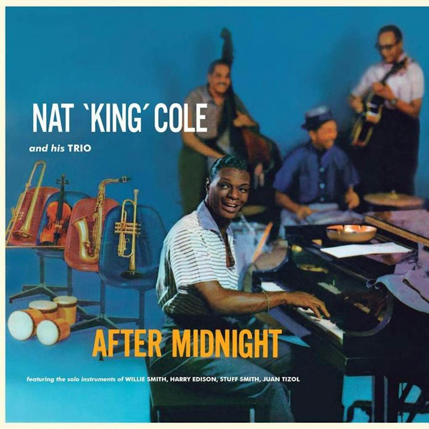 Nat King Cole LP Vinyl Record - After Midnight (+4 Bonus Tracks) (Transparent Blue Vinyl)