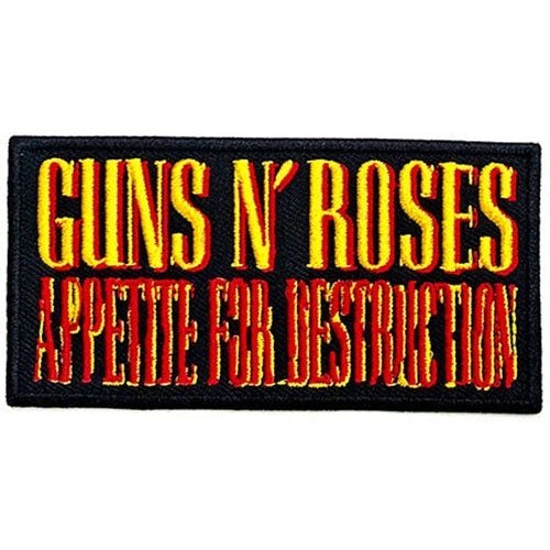 Guns N Roses Bullet Logo Unisexe Patch multicolore, 