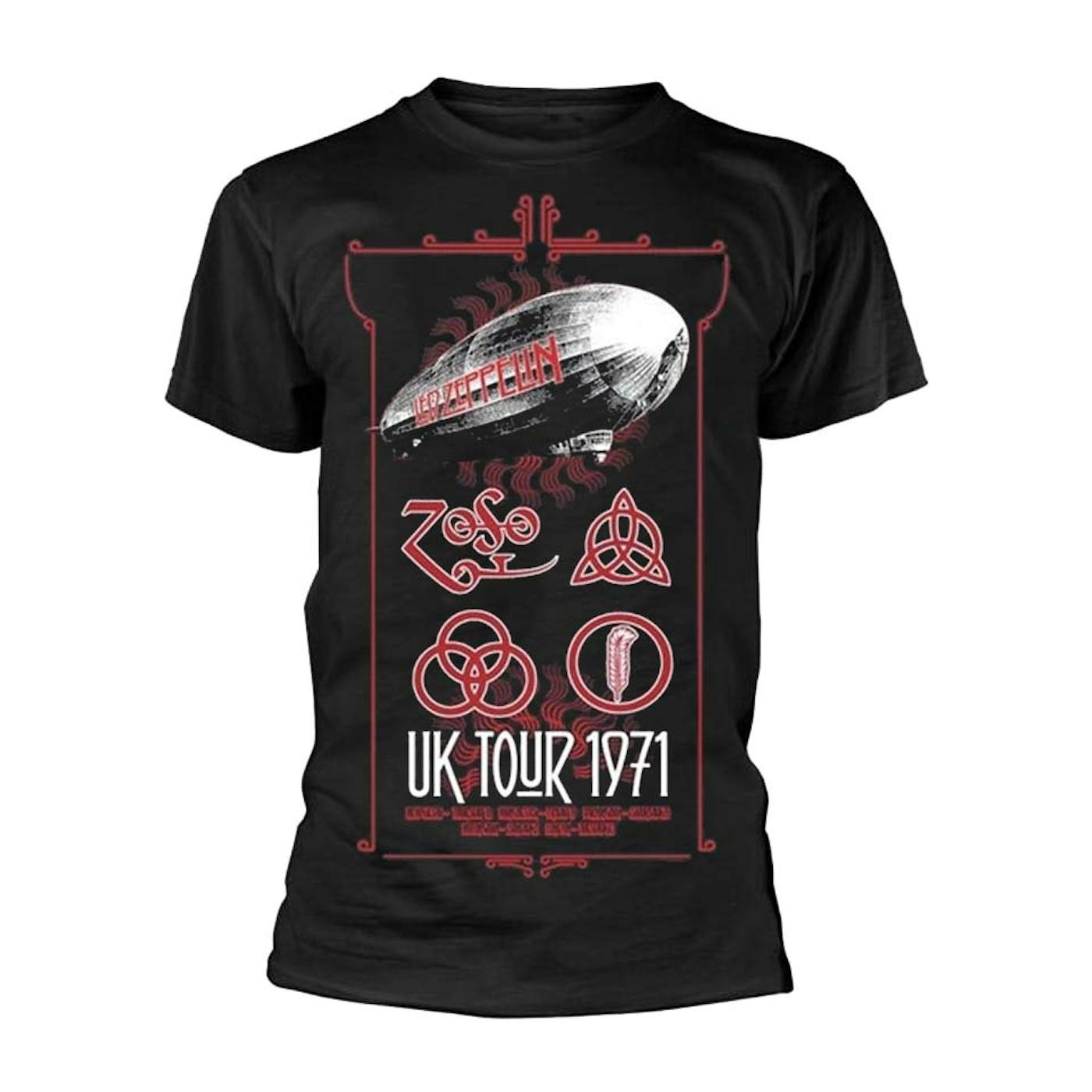 Led Zeppelin T Shirt - UK Tour 1971