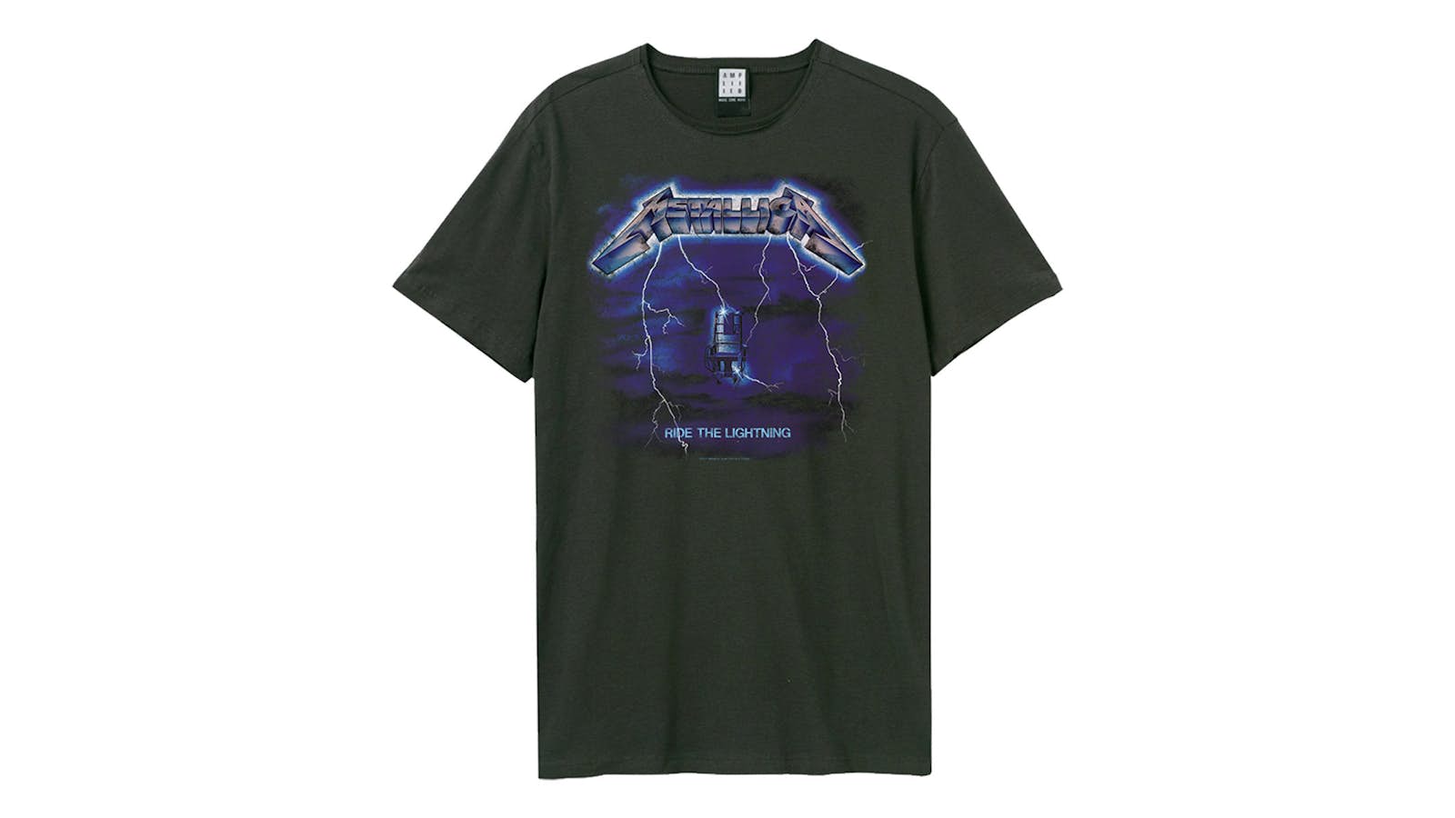 Metallica T Shirt - Ride The Lightning Amplified Vintage