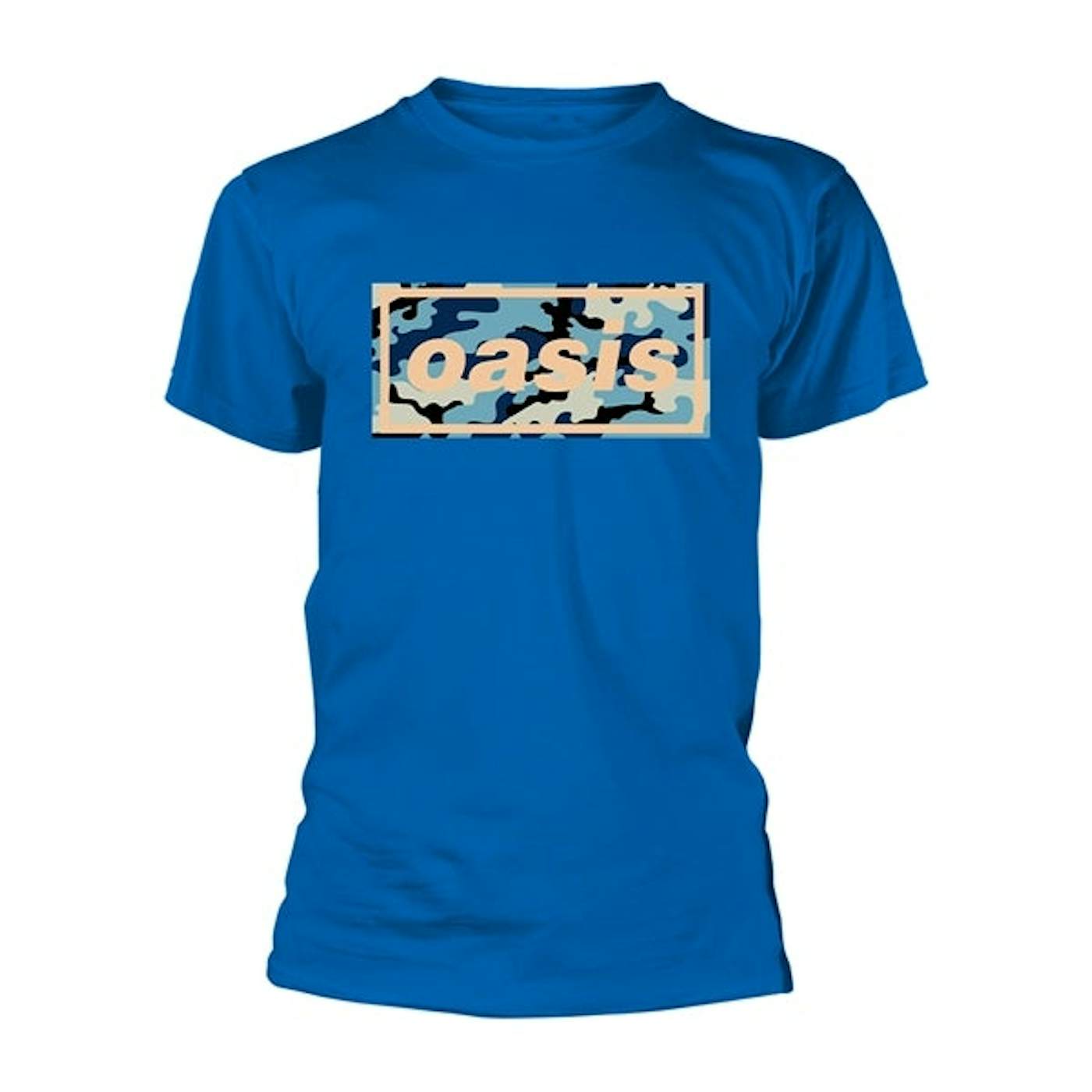 Oasis T Shirt - Camo Logo (Royal)