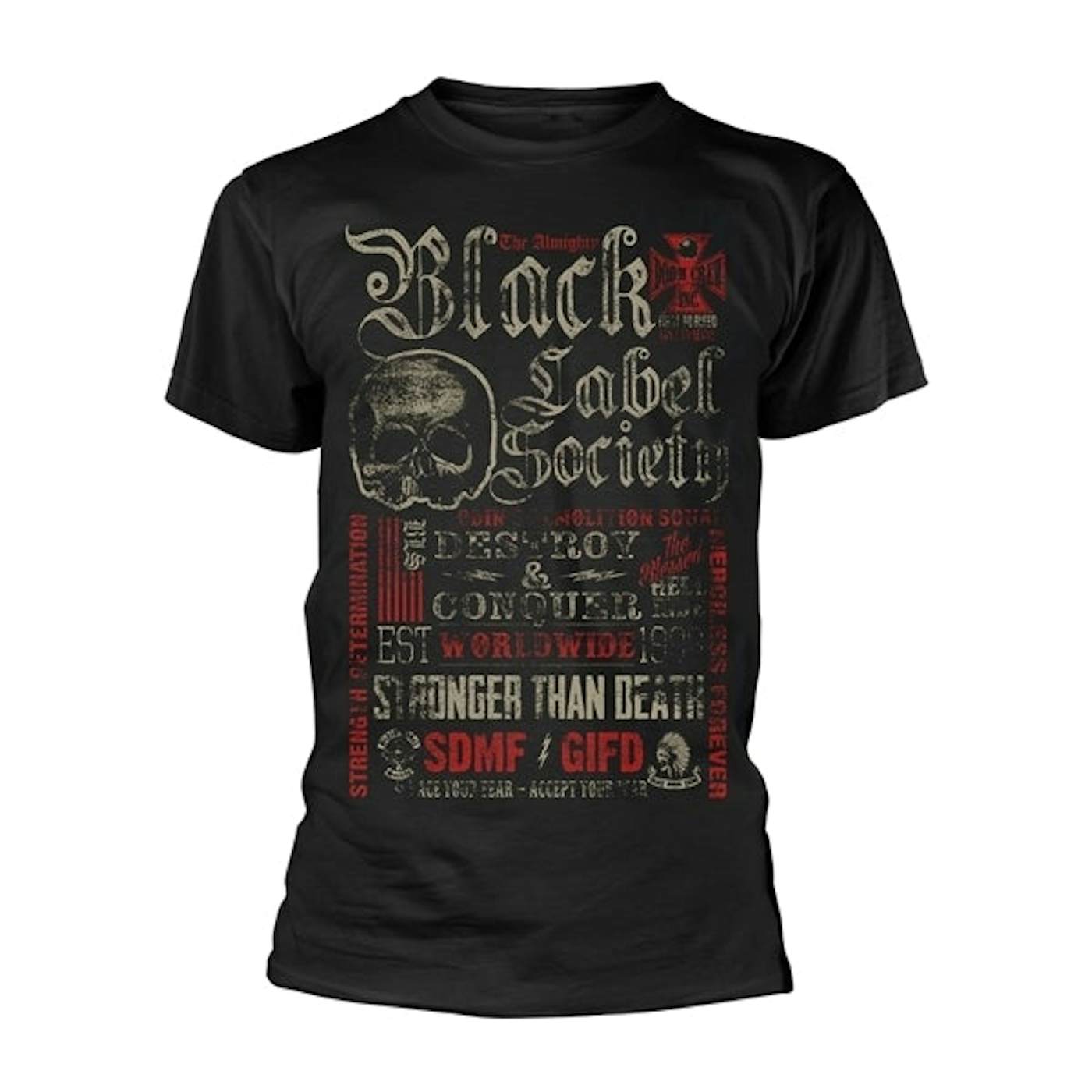 Black Label Society T-Shirt - Destroy & Conquer