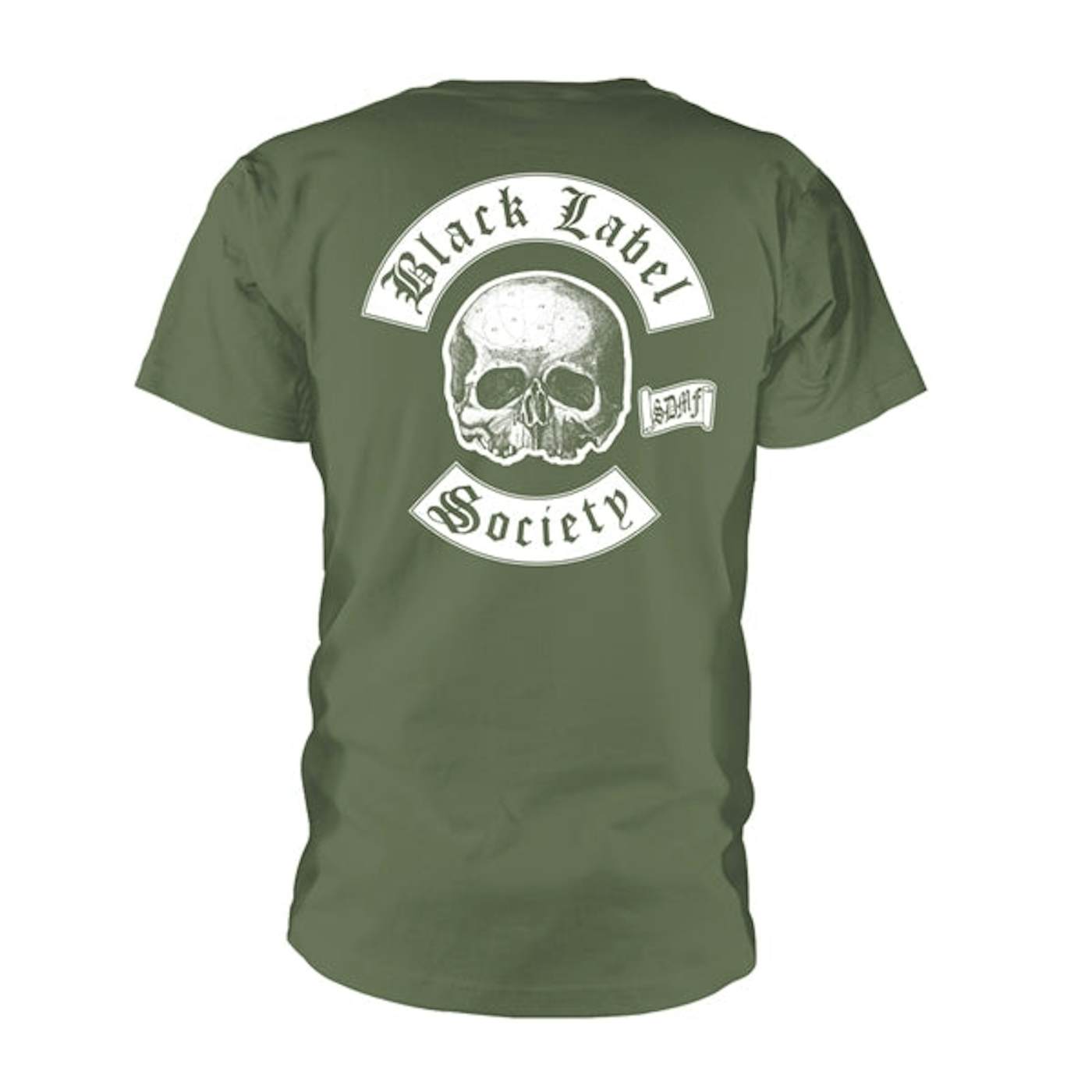 Black Label Society T-Shirt - Skull Logo Pocket (Olive)