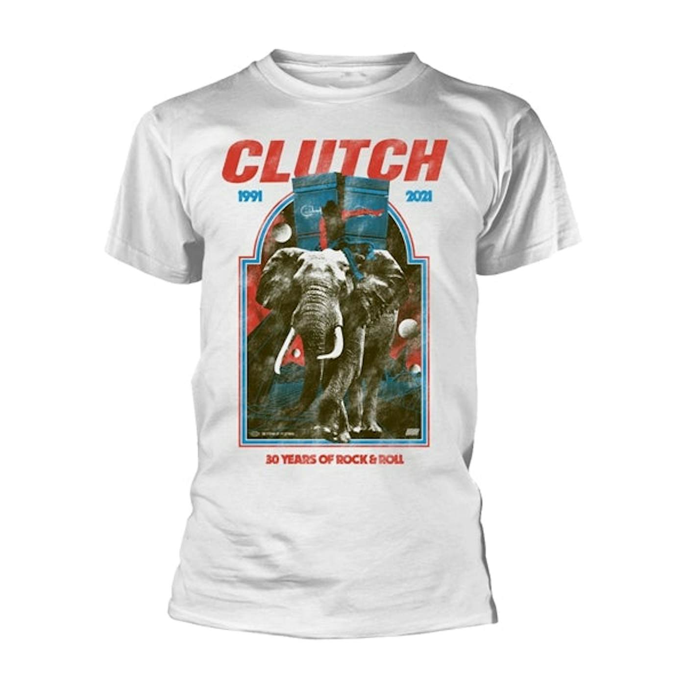 Clutch T-Shirt - Elephant (White)
