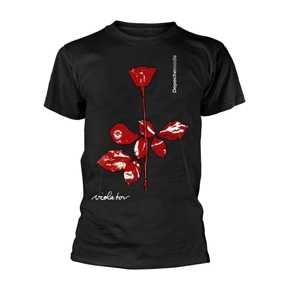Rock Off officially licensed products Depeche Mode T Shirt Violator Personal Jesus Bianca Spirit Rosso Logo Tour Size S