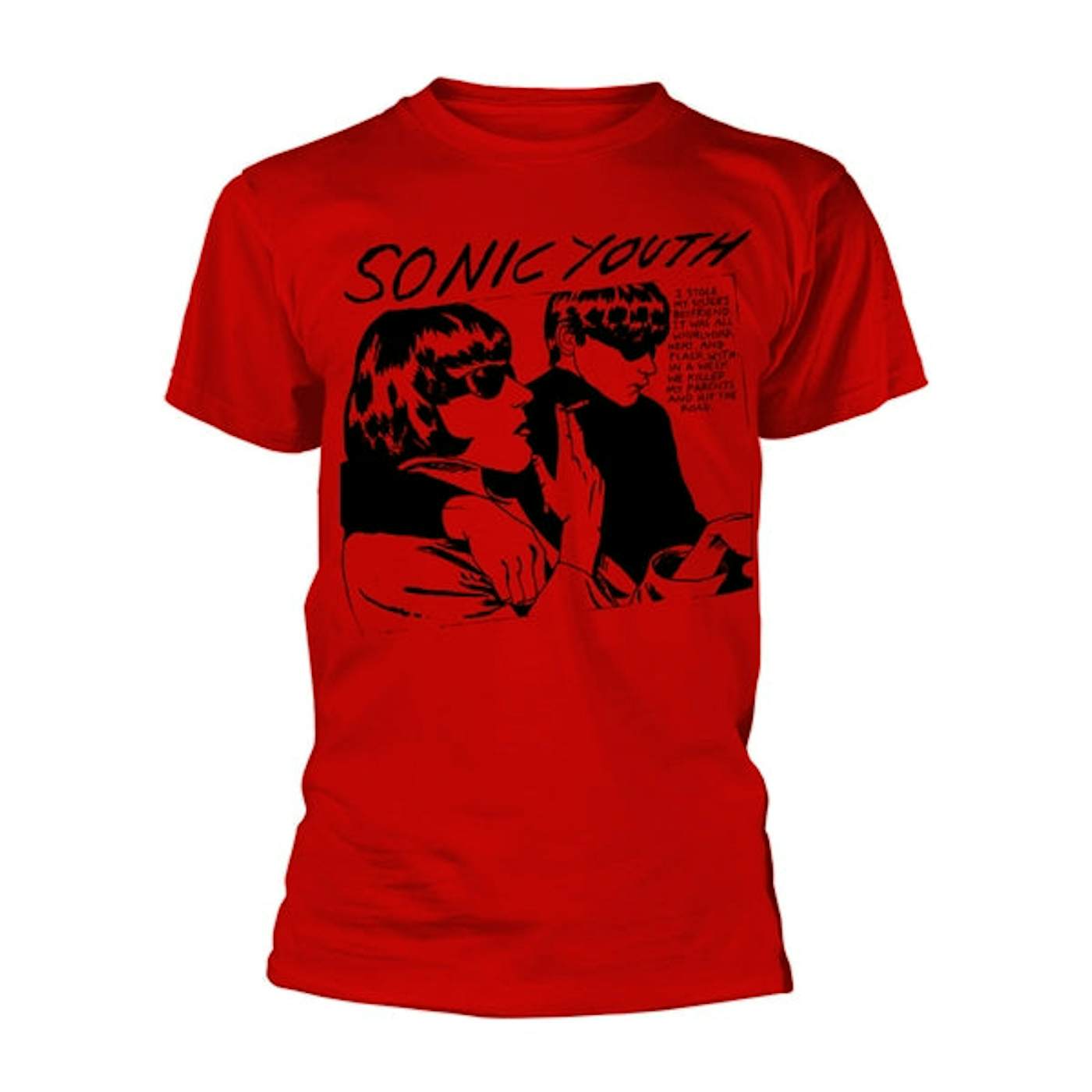 Sonic Youth T-Shirt - Goo Album Cover (Red)