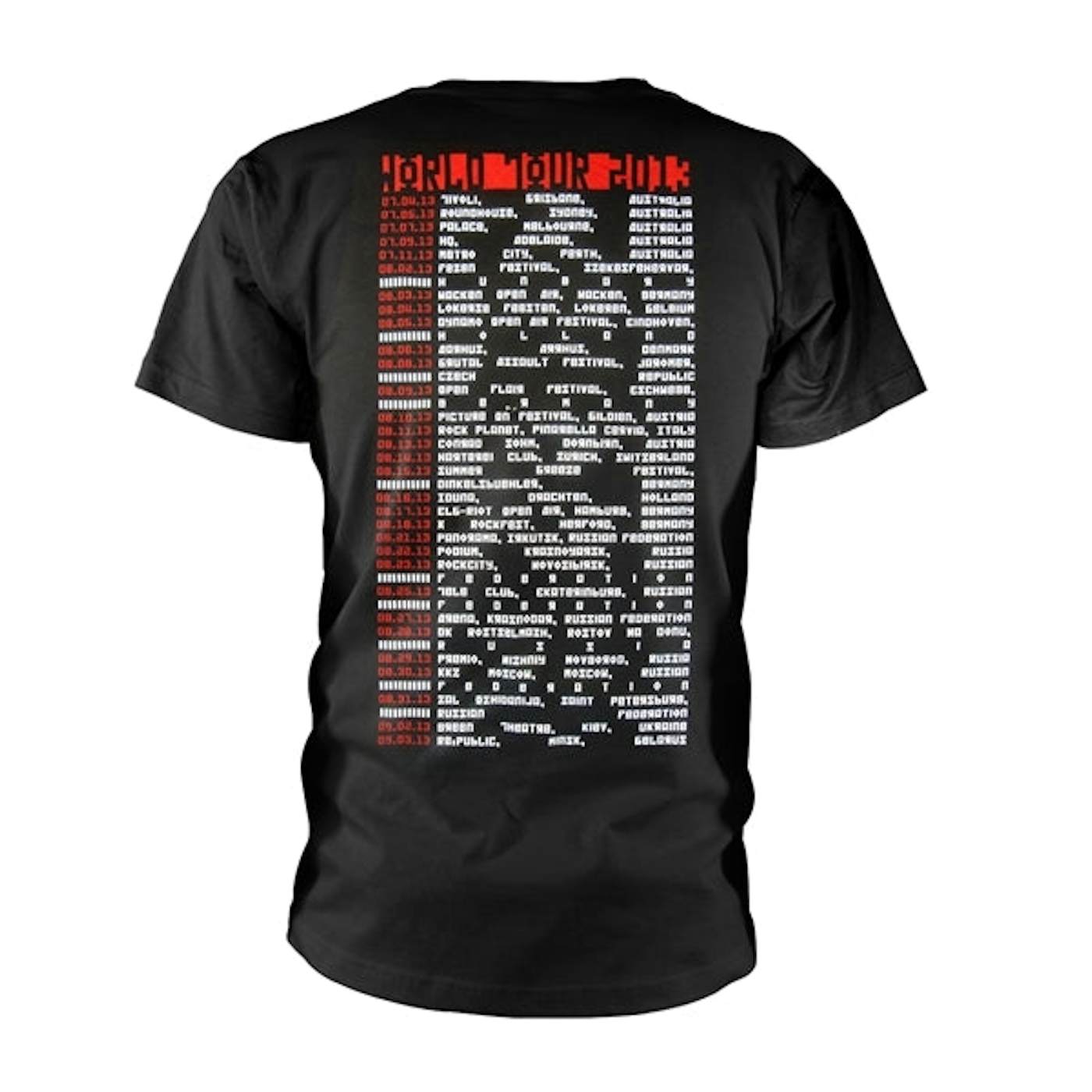 Fear Factory T-Shirt - World Tour 2013 (Tour Stock)