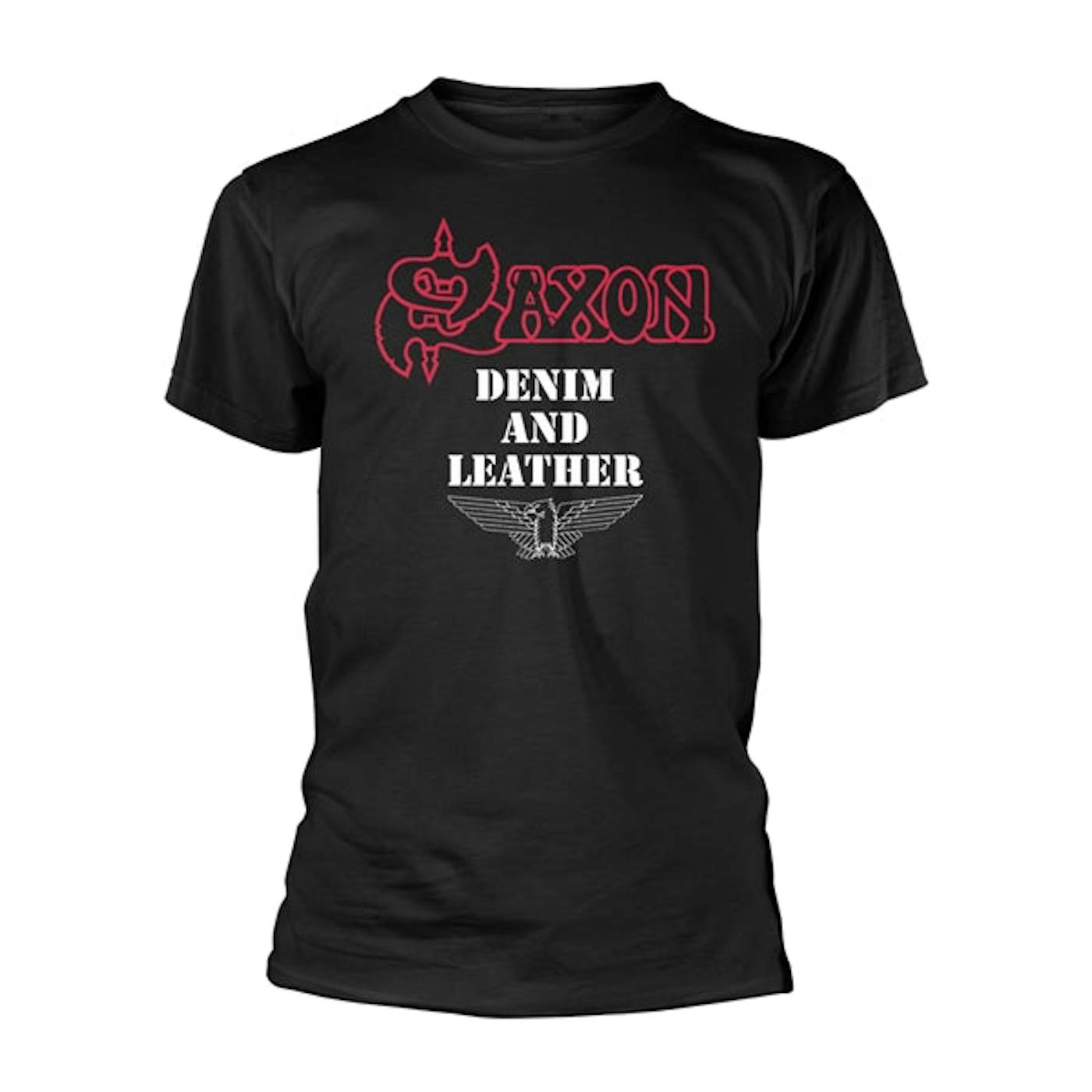 Saxon T-Shirt - Denim And Leather