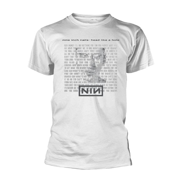 Nine Inch Nails T-Shirt - Head Like A Hole (White)